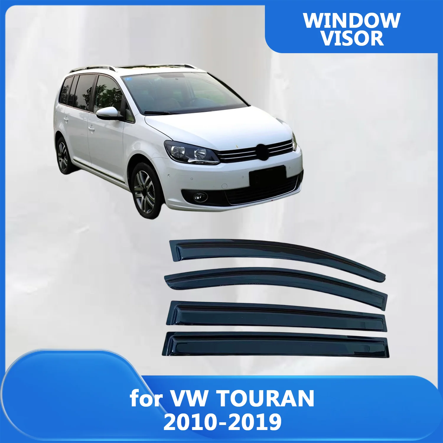 

Window Visor for VW TOURAN 2010-2015 2016 2017 2018 2019 Wind Deflectors Rain Guards Door Visor Vent Shades Ventvisor Exterior