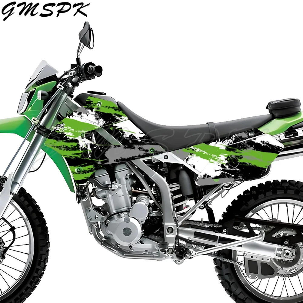 Motorcycle Graphics Background Decals Stickers Fit for Kawasaki KLX250 KLX 250 2008-2020 2019 2018 2017 2016 2015 2014 2013 2012
