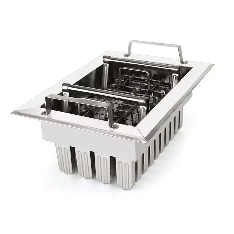 40 Pcs 304 Stainless Steel Ice Cream Mold DIY Popsicle Maker Reusable Frozen Dessert Tray Kitchen Baking Tool for Home Use