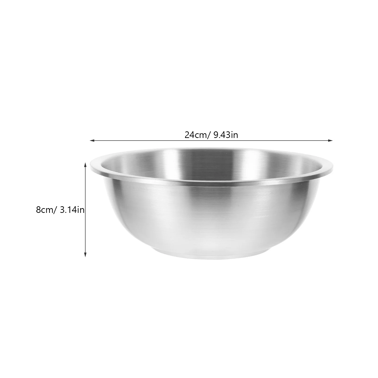 حوض من الفولاذ المقاوم للصدأ، وعاء خلط المطبخ ذو سعة كبيرة للاستخدامات المختلفة، سهل التنظيف والحمل، وعاء خلط كبير من الفولاذ المقاوم للصدأ