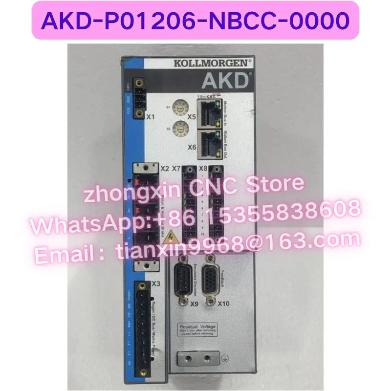 Used AKD-P01206-NBCC-0000 servo drive Functional test OK Fast delivery