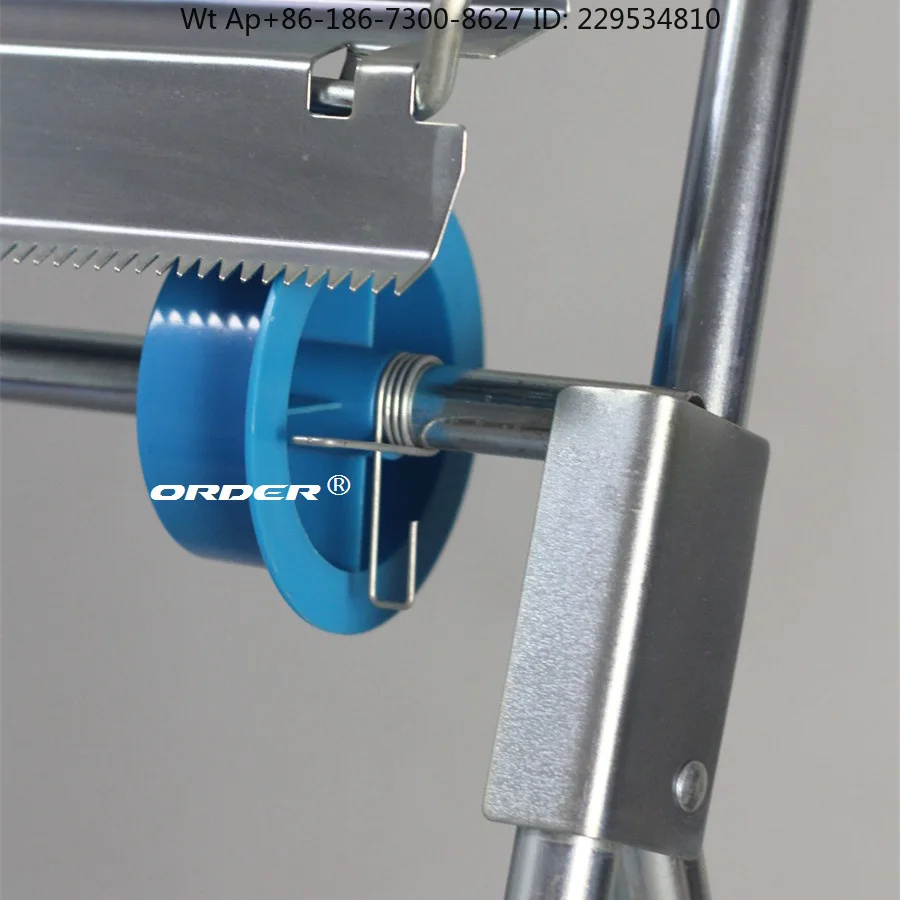 ORDER Floor-to-ceiling large roll wiping paper holder, removable, stainless steel