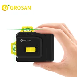 GROSAM Laser Level 12 Lines 3D Green Laser Level Self-Leveling 360 Degrees And Vertical Cross Lines Green Laser Beam Lines