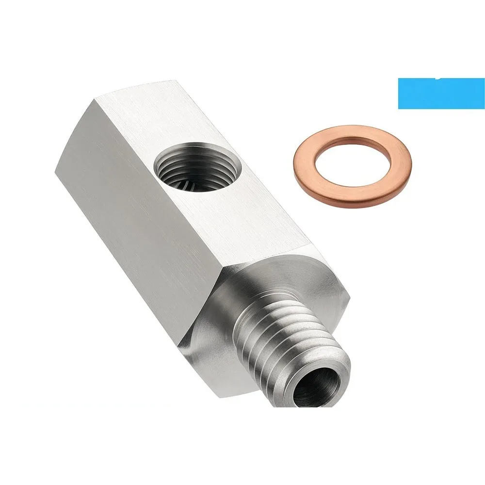 

Modified Auto Parts M12 Tee To 1/8NPT Side Hole Oil Pressure Sensor Adapted Diameter Changing Connector Adaptation Performance