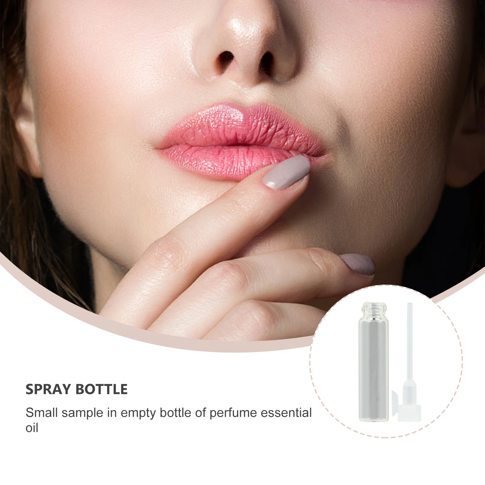 

100Pcs Perfume Bottle Glass Refillable Travel Sub Bottles Portable Mini Glass Storage Vials for Aromatherapy Serum