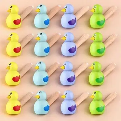 

15pcs Wooden Bird Whistles Kids Cartoon Whistle For Birthday Festival Wedding Carnival Sports Events Children Educational Noise