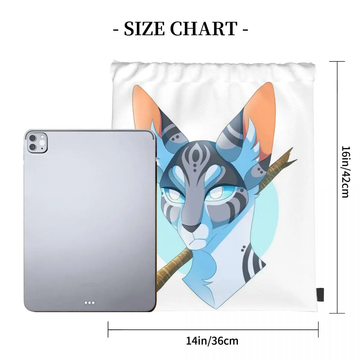 Jayfeather And Stick Backpacks Portable Drawstring Bags Drawstring Bundle Pocket Sports Bag Book Bags For Man Woman Students