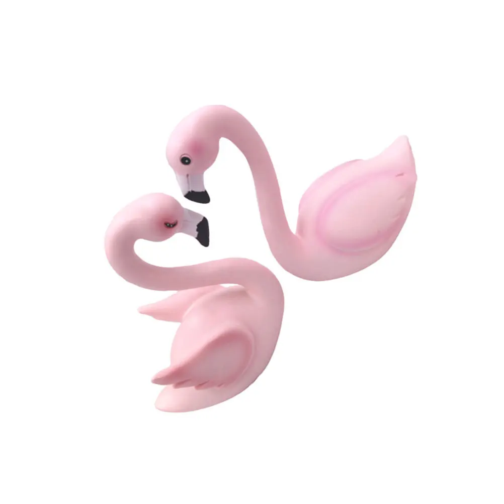

2pcs Flamingo Cake Topper Baking Decoration Resin Craft Dessert Decor Party Wedding Home Decor Gift For Bakers 520 Valentine