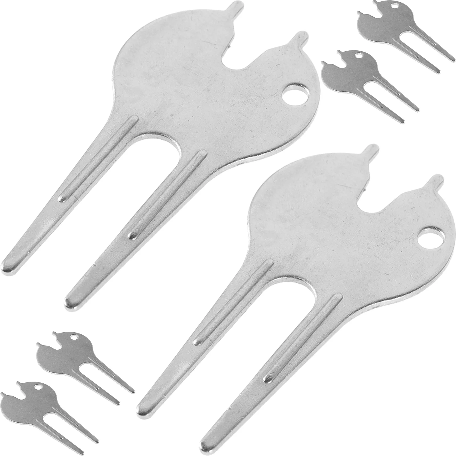 

6pcs Portable Golf Divot Tool Iron Compact Durable Outdoor Repair Equipment For Golfers Decorative Ball Marker Golfing