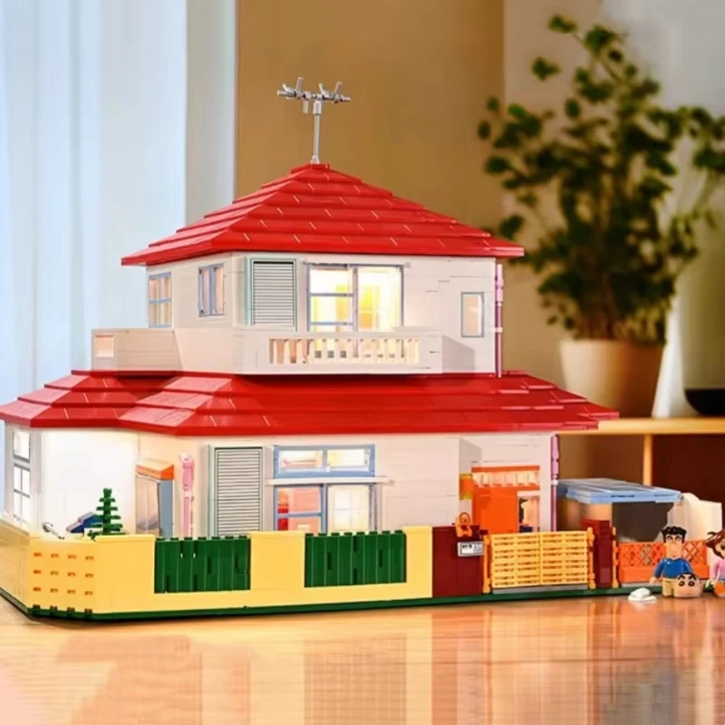 Original Keeppley Crayon Shin Chan Model House Assembled Collect Decorative Items Collection K20612 Model Doll Toy Gifts
