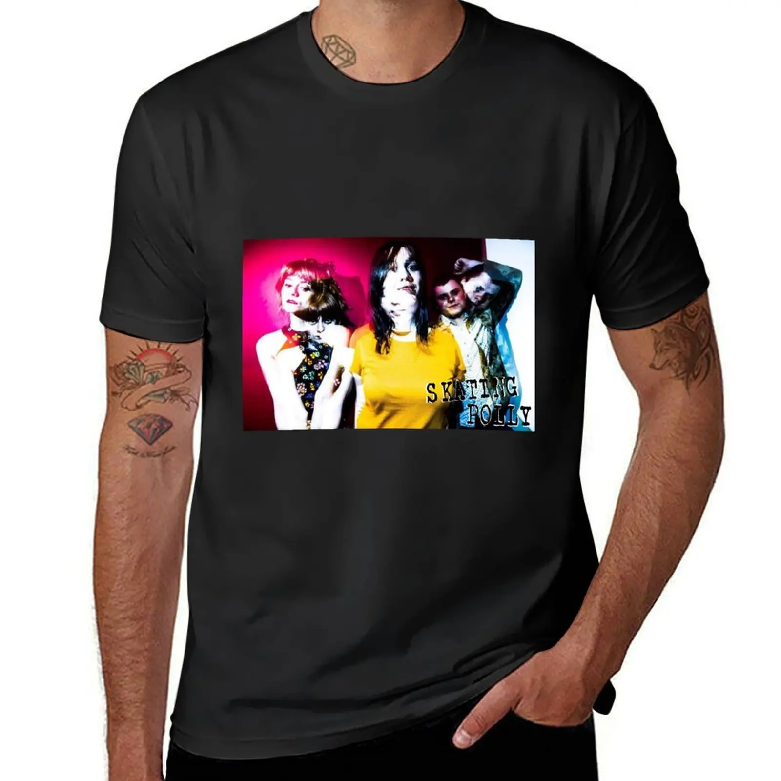 Skating Polly T-Shirt cute tops blacks oversizeds mens clothing