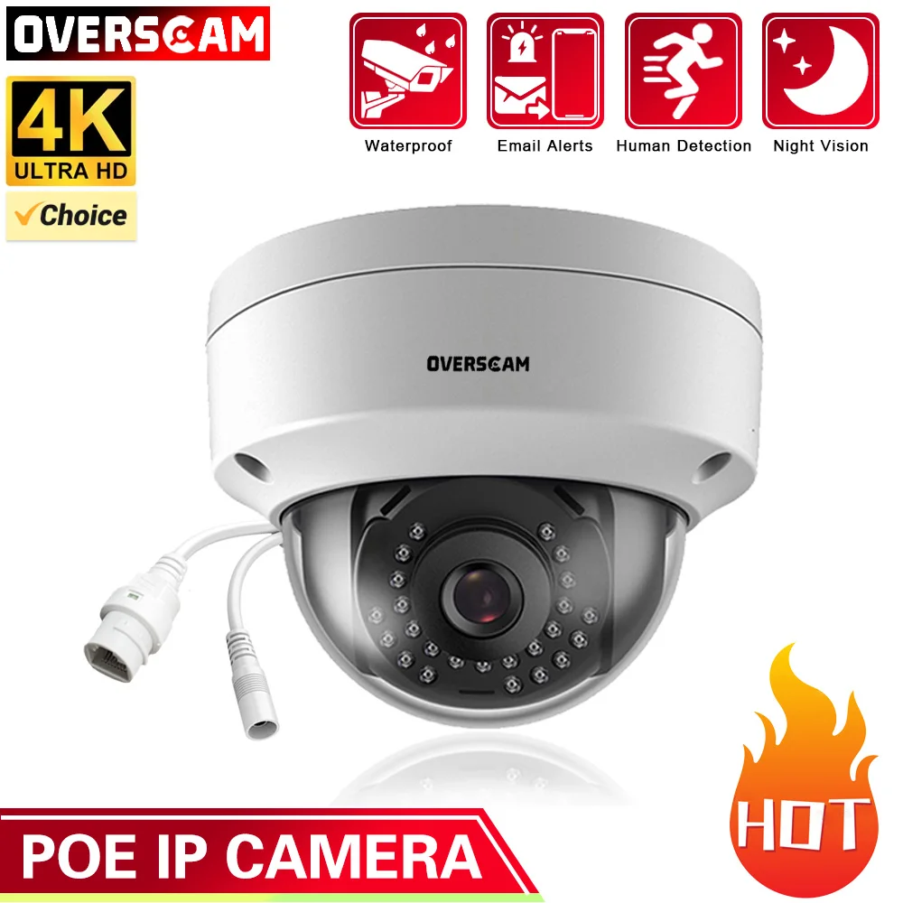 4K 8MP 5MP Dome POE IP Camera Explosion-Proof Motion Detection Network CCTV Security Protection Video Surveillance NVR System