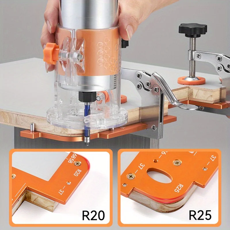 Invisible Embedded Handle Slotting Template, For Wardrobe, Kitchen Handle, Cabinet Door No Handle Needed Slot Positioning Tool