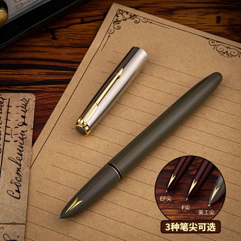 Nowy Hero 616/616S pióro wieczne EF/F/ohniaste 0.38 0.5MM stalówka artystyczna piękne czerwone kolory artykuły do ​​pisania długopisy biurowe długopis biurowy — zdjęcie produktu 4