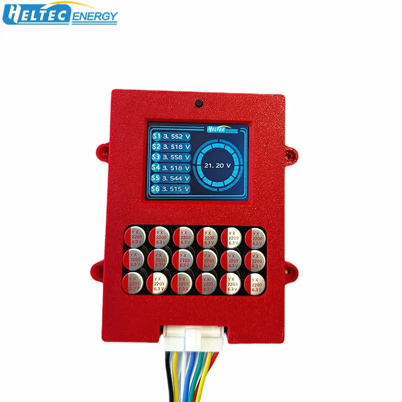 Heltec 6S Lifepo4 battery active balancer/Equalizer Lipo/LTO/Lithium titanate Battery voltage tester with voltage display