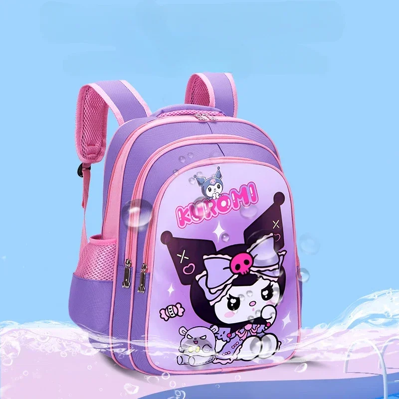 Sanrio Kuromi Mochila Backpacks Girls Bookbag School Bags Cartoon Kids Rucksack Travel Rucksack Shoulder Bag Large Capacity