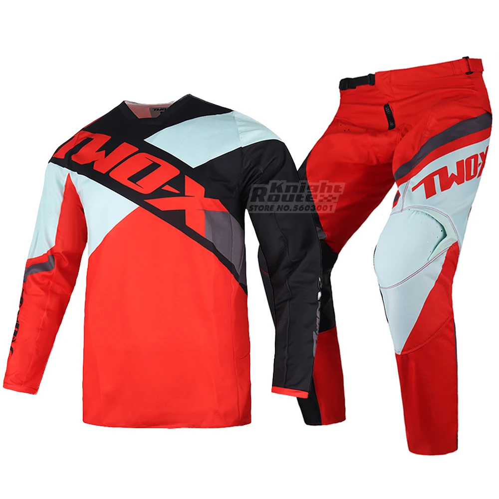 

Motocross Racing Jersey Pants MX BMX Dirt Kits Bike Street Moto Suit Offroad Mens Motocross Jersey Pants Suit Moto Equipment