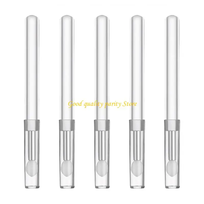 M4ya 5pcs فرشاة الشفاه السيليكون الحفاظ على مكياج الشفاه فرشاة الشفاه الجمال بلا عيب