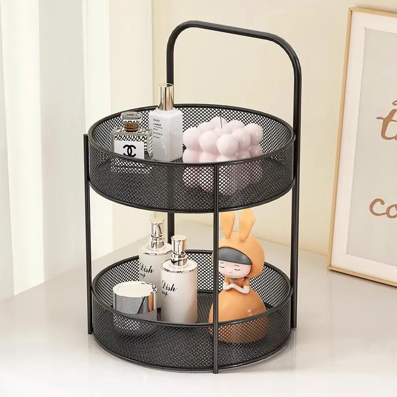 

Многофункциональная подставка для косметики из кованого железа: настольный органайзер для помады, масок, парфюмерии, аксессуаров для дома и офиса