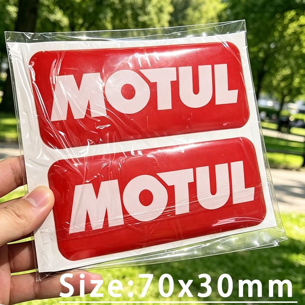 

3D Motul Stickers Logo Motorcycle Helmet Tank A Pair Gel Letter Decals for Yamaha Honda Suzuki Kawasaki Bmw Ktm Ducati
