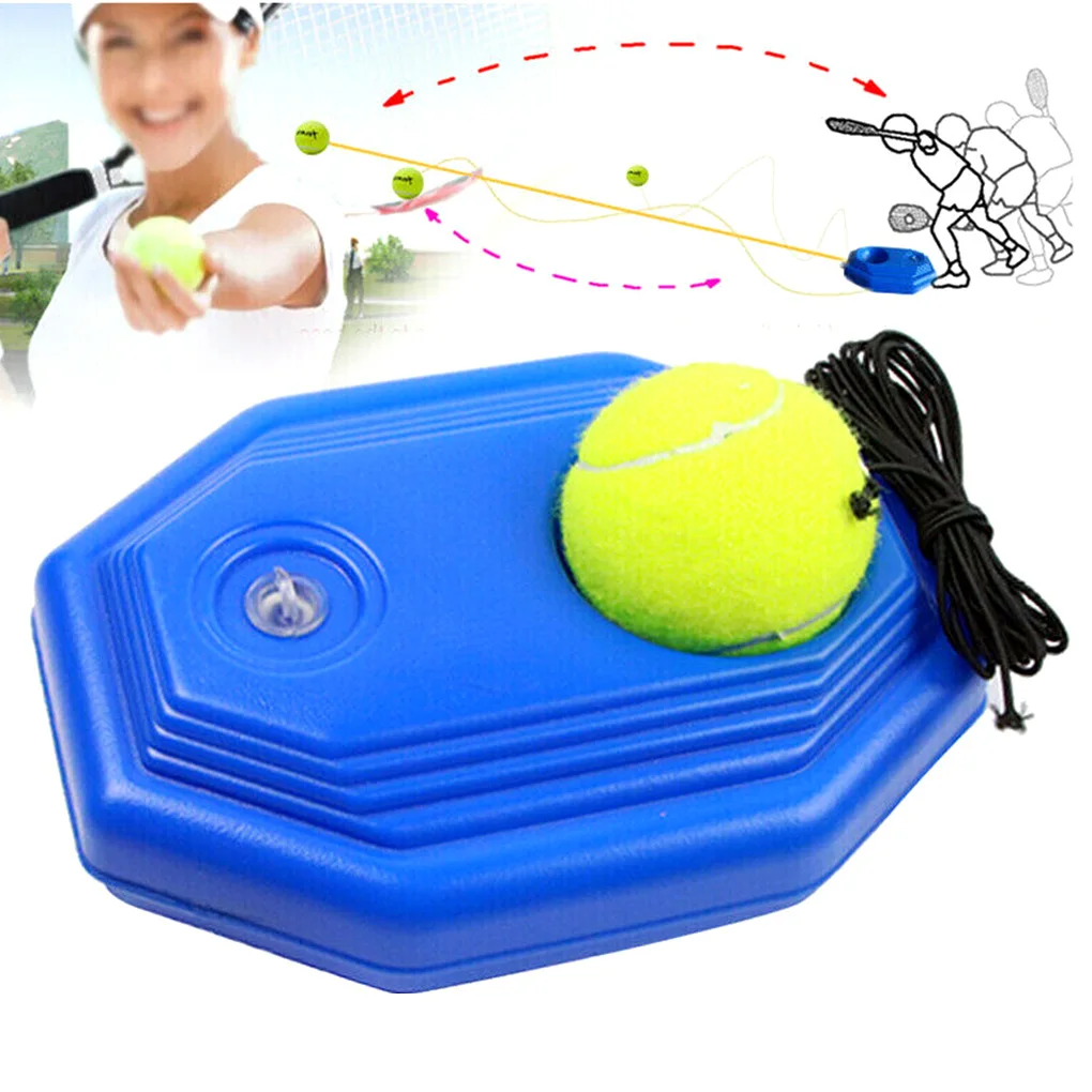 Tennis Training Ball Elastic Rope Practice Self-rebound Ball Trainer Tennis Training Aid Tool