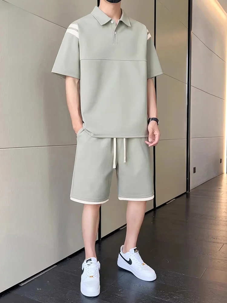 conjunto-deportivo-romon-para-hombre-camiseta-de-manga-corta-delgada-de-seda-de-hielo-pantalones-cortos-holgados-conjunto-casual-de-verano-ligero-y-transpirable