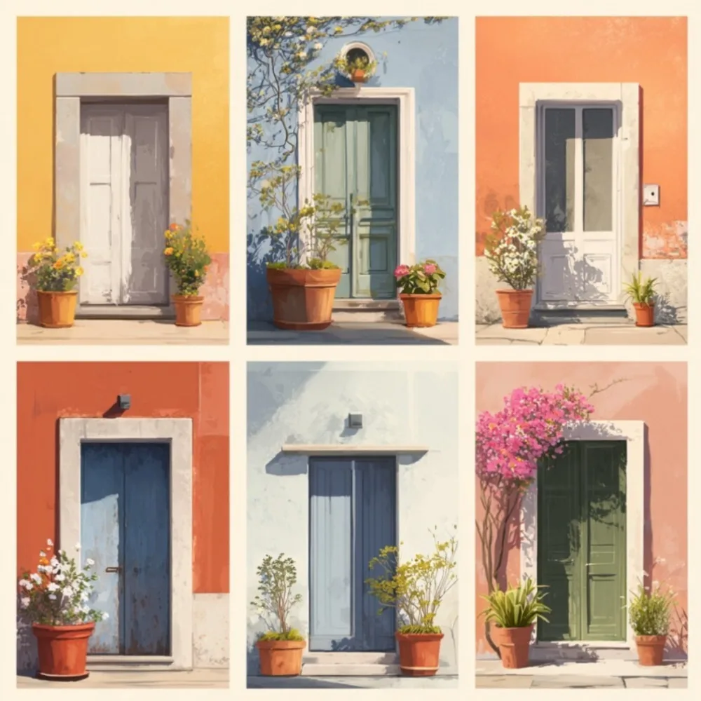 6 Stücke von DIY-Malbildern mit blühenden Blumen im Frühling, voller Vitalität, geeignet für die Wanddekoration zu Hause. – Detail 2
