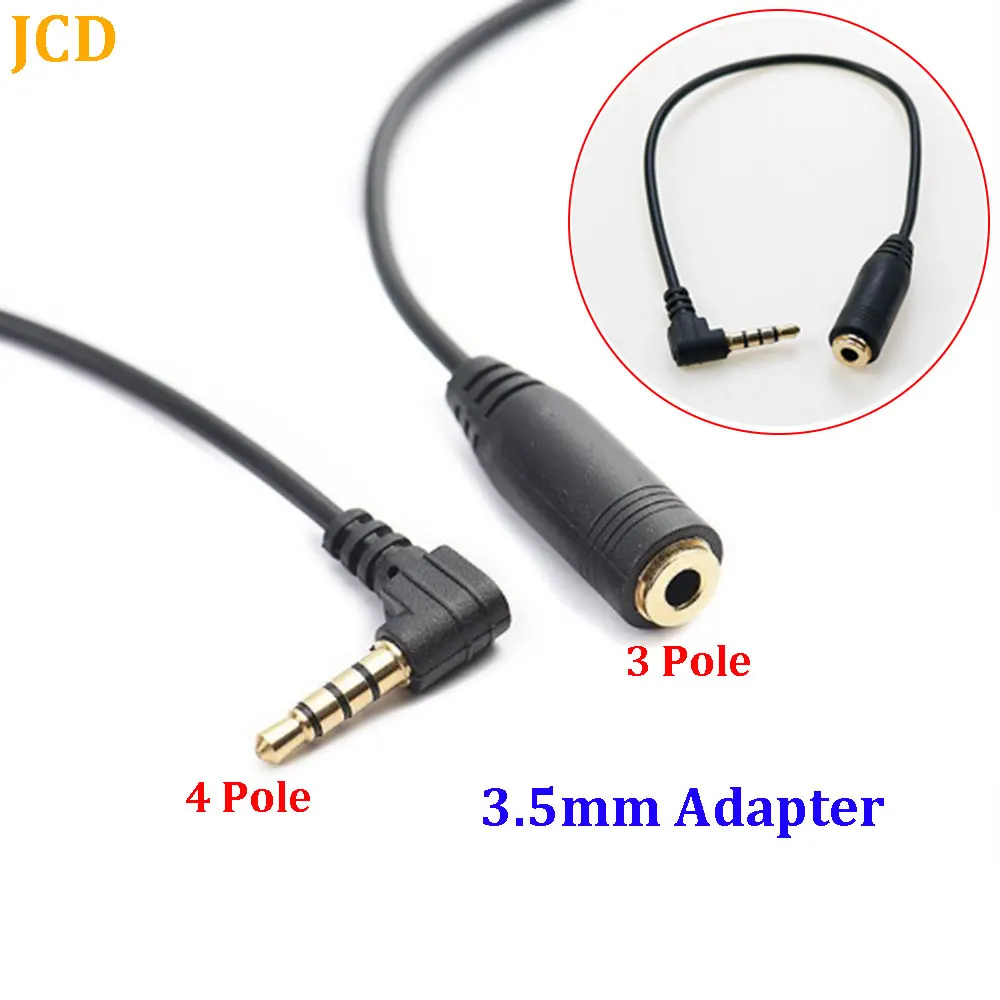 

1Pc 3.5mm Adapter Connector TRS toTRRS Converter Cable 3 Pole TRS Female to 4 Pole TRRS Male For Microphone Accessories