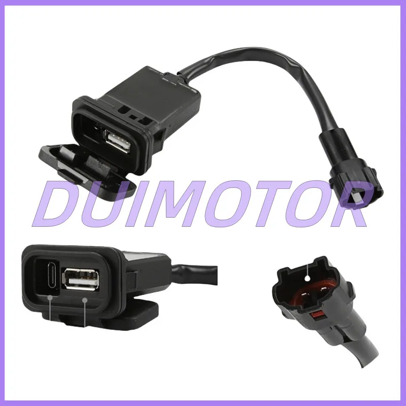 Modified Usb Phone Charger Fast Charging Type-c for Cfmoto 450sr 800nk Xo St Papio