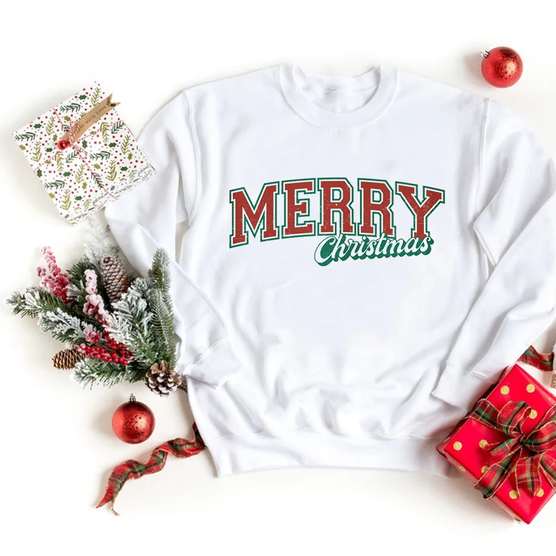 Retro Christmas Season Sweatshirt Merry Christmas Sweatshirts Christmas Shirt for Women Xmas Crewneck Sweater Holiday Hoodie