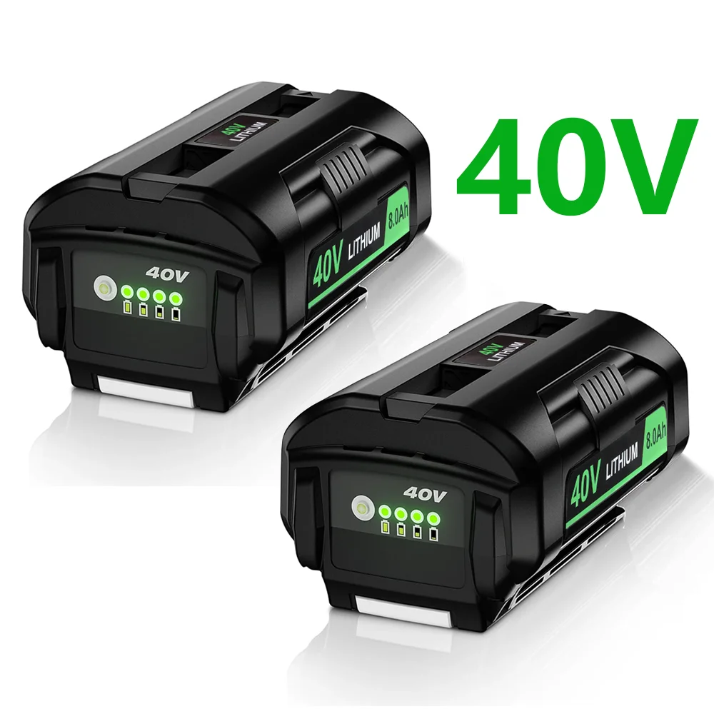 

40V 8000mAh Li-ion Battery For Ryobi OP4040 OP4026 OP4030 OP4050 OP4060A OP40201 OP40301 Collection Cordless Power Tools Battery
