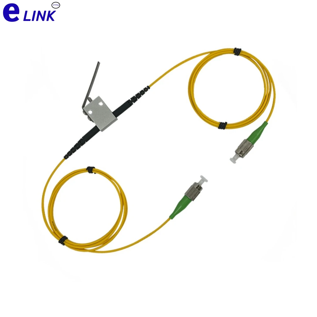 مخفف الألياف الضوئية ، مفتاح تشغيل وإيقاف ، مفتاح بصري ميكانيكي ، نوع الزر ، وضع فردي ، 1260-1650nm