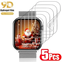 5PCS Hydrogel Film For Apple Watch 46MM 44MM 45MM 42MM 40MM 41MM 49MM Screen Protector Apple Watch series Ultra 10 9 8 7 se 6 5