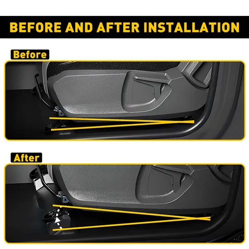 Imagen 2 del producto Espaciadores de asiento delantero negros, Kit de elevadores de asiento para Toyota 4Runner Tacoma 2005-2022 2021 FJ 2006-2014, accesorios para coche, 4 Uds.