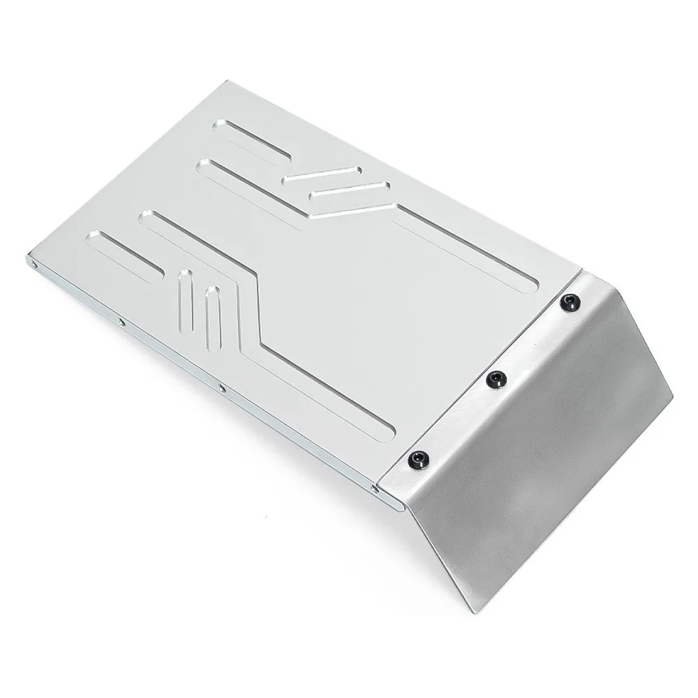 MK07 JK07 Metal acero inoxidable chasis armadura Protector placa de deslizamiento 1/7 RC actualización de coche piezas Accesorios