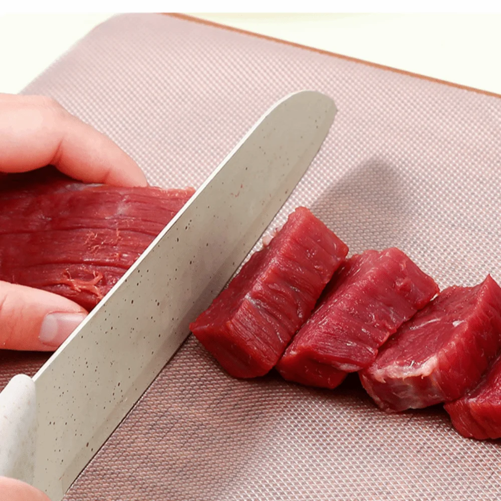 Disposable Chopping Board Mat Anti-Slip Antibacterial Kitchen Chopping Paper Transparent Cuttable Cutting Board Pad Outdoor