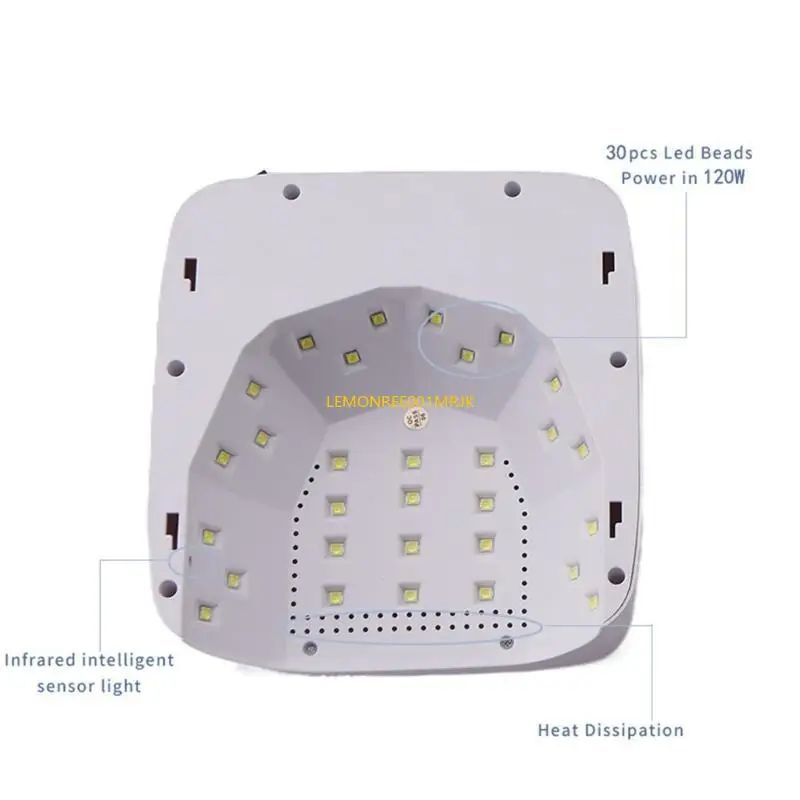 

M4YA 120W УФ -светодиодная лампа для гелевого лака с 3 временными управлением Manicure и Pedicure