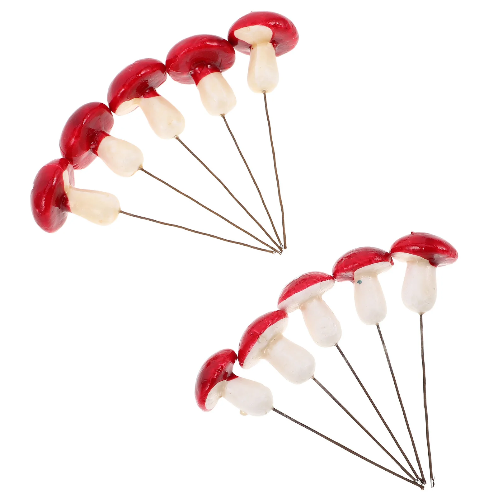 

24Pcs Realistic Artificial Mushrooms Longterm for Bonsai Fairy Gardens Micro Landscapes Accessories