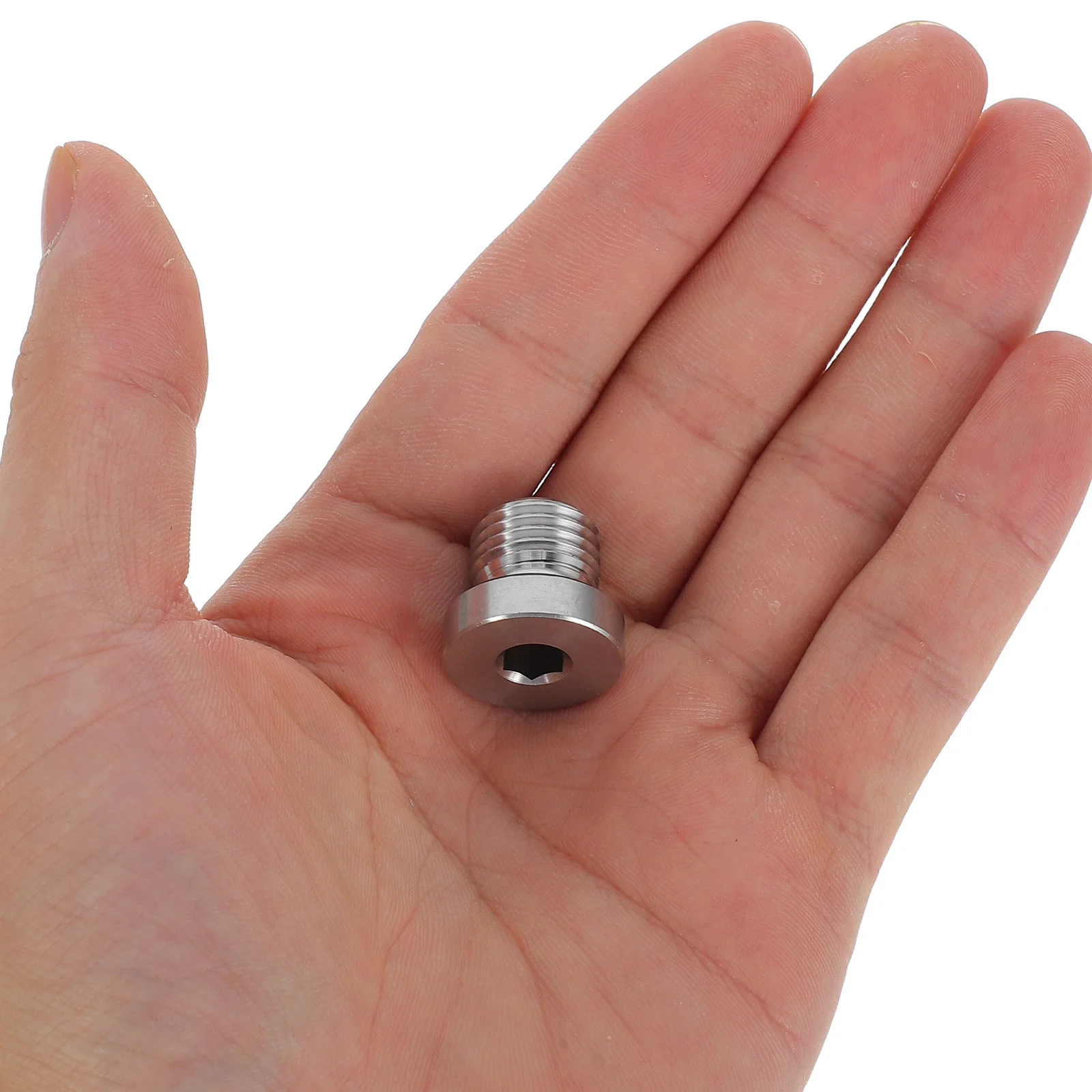 

6pcs Stainless Steel Hexagonal Socket Pipe Plug For Hydraulic Systems Reusable Threaded Mechanical Sealing Cap Replacement