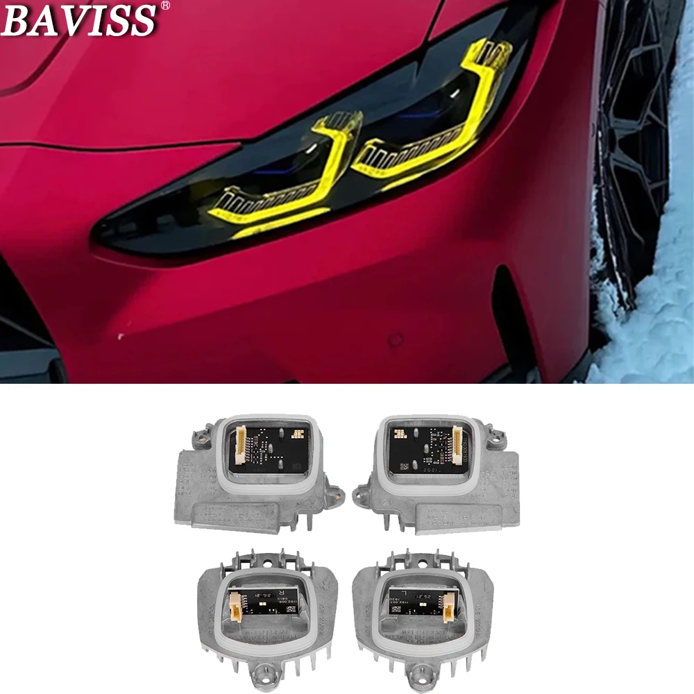 G82 Yellow Lemon DRL LED Modules For 2021 2022 BMW M3 M4 G22 G23 G26 G80 G83 430i M440i Laser Headlight Daytime Running Light