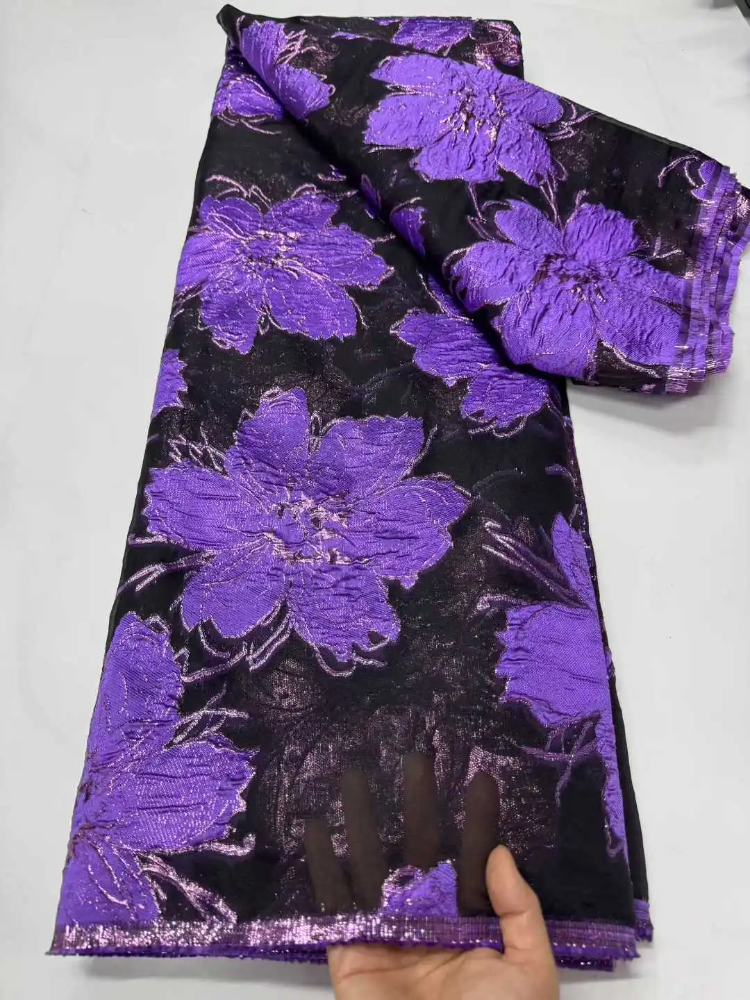 أحدث أقمشة الدانتيل الأفريقي 2025 جودة عالية التطريز الديباج الجاكار النسيج الفرنسية تول النيجيري أقمشة الدانتيل لفستان 1186 #5