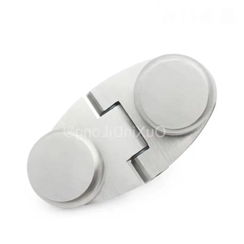 Brand New 4PCS Stainless Steel Glass Door Hinges Showcase Wine Cabinet Flat Open Hinges Deli Window Pet Cabinet Door Hinges