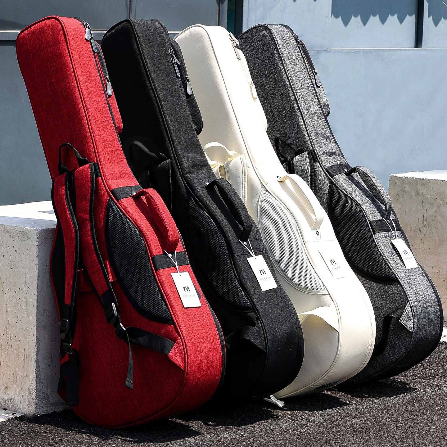 Waterproof Moisture-Proof Thickened Double Shoulder Classical Guitar Case 40/41/39/36 Inch Pressure-Resistant Checkable