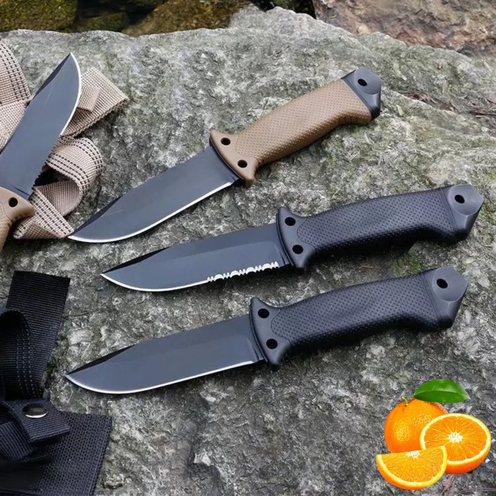 

Тактический нож из нержавеющей стали 2026 для выживания на природе, портативный походный карманный нож, военный тактический нож для самообороны и туризма