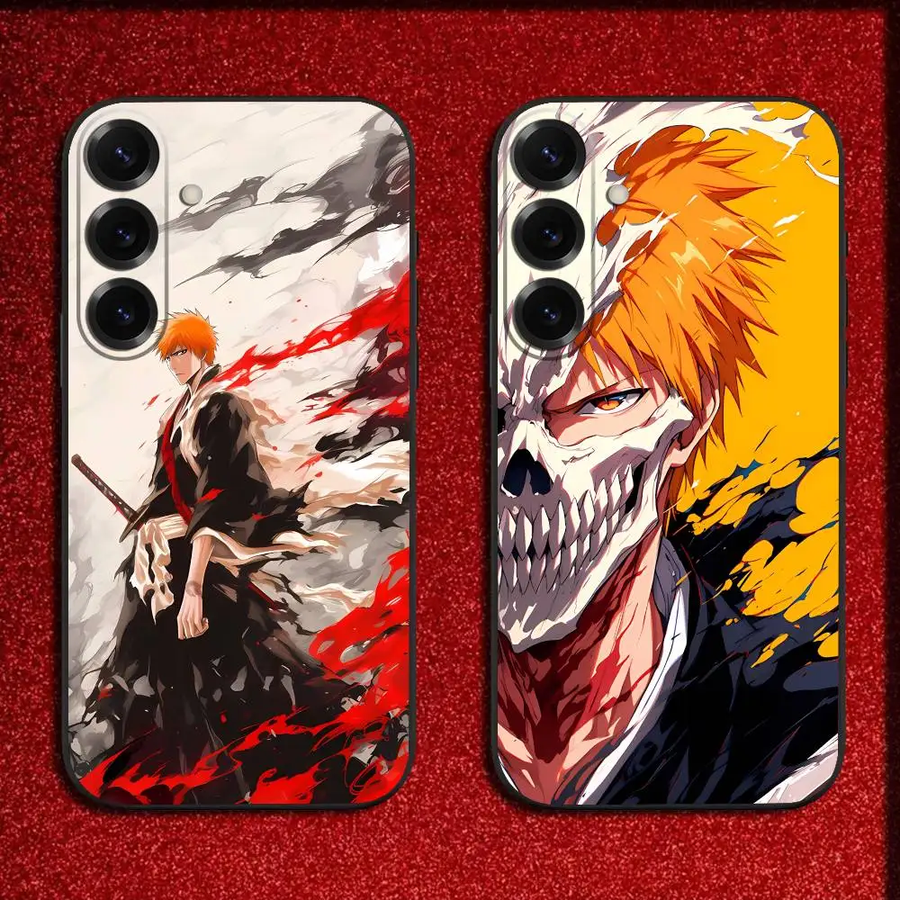

B-Bleach K-Kurosaki Ichigo Phone Case For Samsung S25,S24,S21,S22,S23,S30,Ultra,S20,Plus,Fe,Lite,5G Black Cover