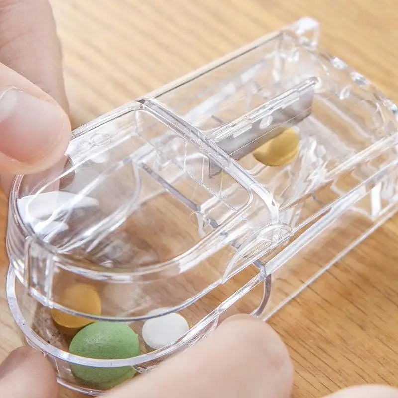 Portable Mini Medicine Box for Storing Subpackage Boxes, Tablet Splitters, Portable Pill Cutters, Medicine Boxes, Seven Days A
