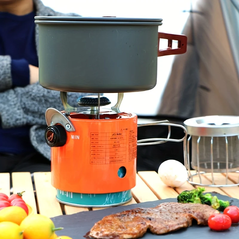 2-in-1 Portable Propane Heater and Stove，Adopt flame fault safety design - Compact，ExcludingBPAMetal Solution，Suitable outdo