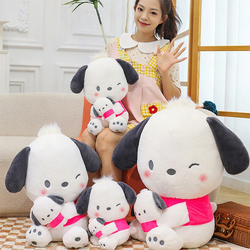 

Plush Toy Sanrio Pochacco Dog Cute Dog Stuffed Animal Soft Doll for Kids Birthday Xmas Gift Perfect for Girls and Children