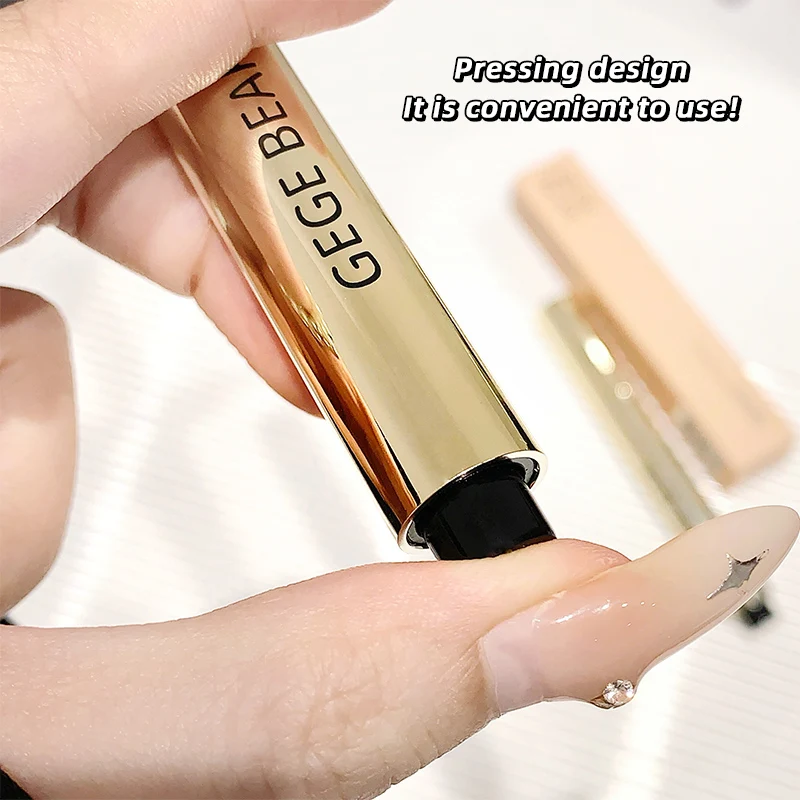 Gege Bear-brillo de labios hidratante, ligero y duradero brillo de labios, mejora el maquillaje de labios y labios regordetes, presione-on desi