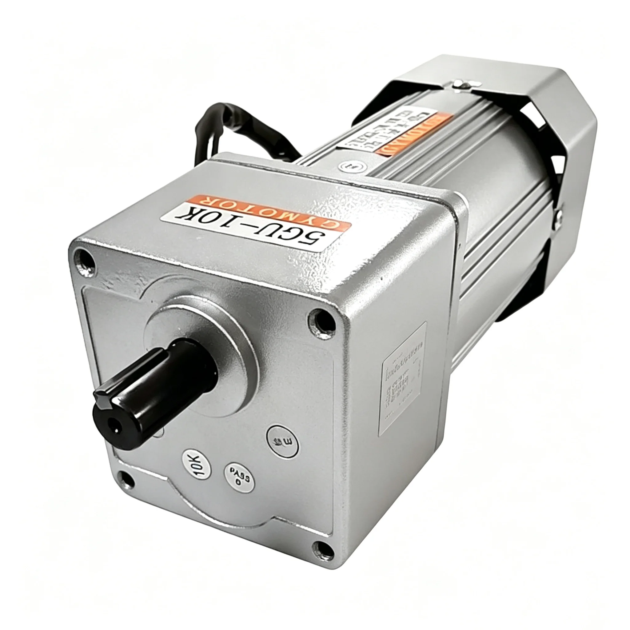 180W 220V AC Single-Phase Shaft 15mm/12mm Adjustable-Speed 5GU Gearbox AC Gear Motor, Flange‑mounted/ Standard version